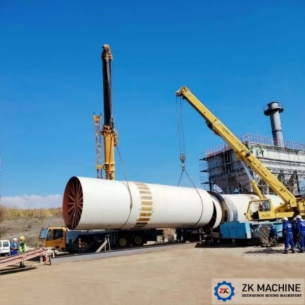 2-46t/H Endüstriyel Döner Kurutma Makinesi Mineral Kurutma için PLC Kontrol Sistemi